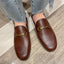 Vertundy Women's Loafers Flats Leather Pointed Toe Work Slip On Mules