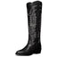 Vertundy Knee High Cowboy Boots For Women Pointed Toe Cowgirl Low Chunky Heel Western Boots
