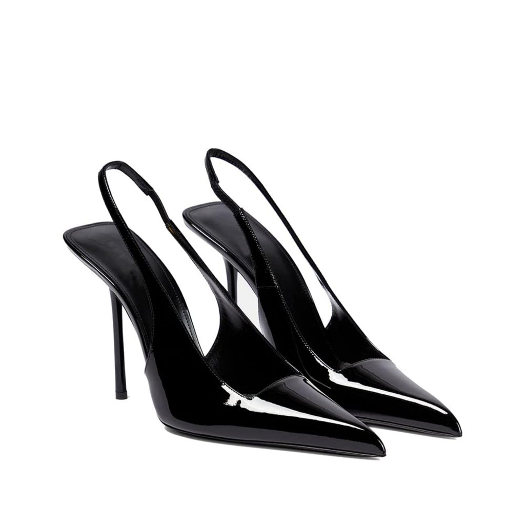 Vertundy Womens Stiletto Slingback Pointed Toe Leather High Heels