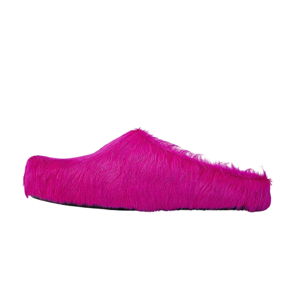 Vertundy Women's Fur Mules Slip On Real Fur Slides Flat Round Toe Platform Fuzzy Clogs Shoes