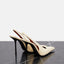 Vertundy Womens Stiletto Slingback Pointed Toe Leather High Heels