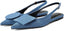 Vertundy Women's Slingback Flats Pointed Toe Flats for Women Low Heel Pumps Ankle Strap Sandals Circle Square Decorative Fashion Design Shoes