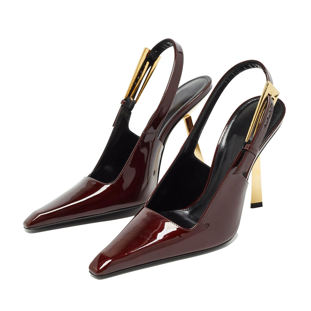 Vertundy Women's Stiletto Slingback Heels Closed Pointed Toe Party Dress Pumps
