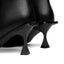 Vertundy Womens Kitten Heel Boots Square Toe Low Heel Leather Knee High Boots