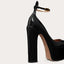 Vertundy Women’s Platform Heeled Pumps - Ankle Strap Buckle Pointed Toe Chunky High Heels Party Dress Shoes for Lady Sexy