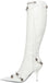 Vertundy Women’s Knee High Boots - Pointed Toe Stiletto Heel Zipper Long Boot Rivet Slim Tassel Dress Boot for Lady Wide Calf Sexy