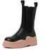 Women's Chelsea Ankle Boots Slip On Mid Calf Chunky Platform Comfortable Pull-on Booties