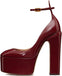 Vertundy Women’s Platform Heeled Pumps - Ankle Strap Buckle Pointed Toe Chunky High Heels Party Dress Shoes for Lady Sexy